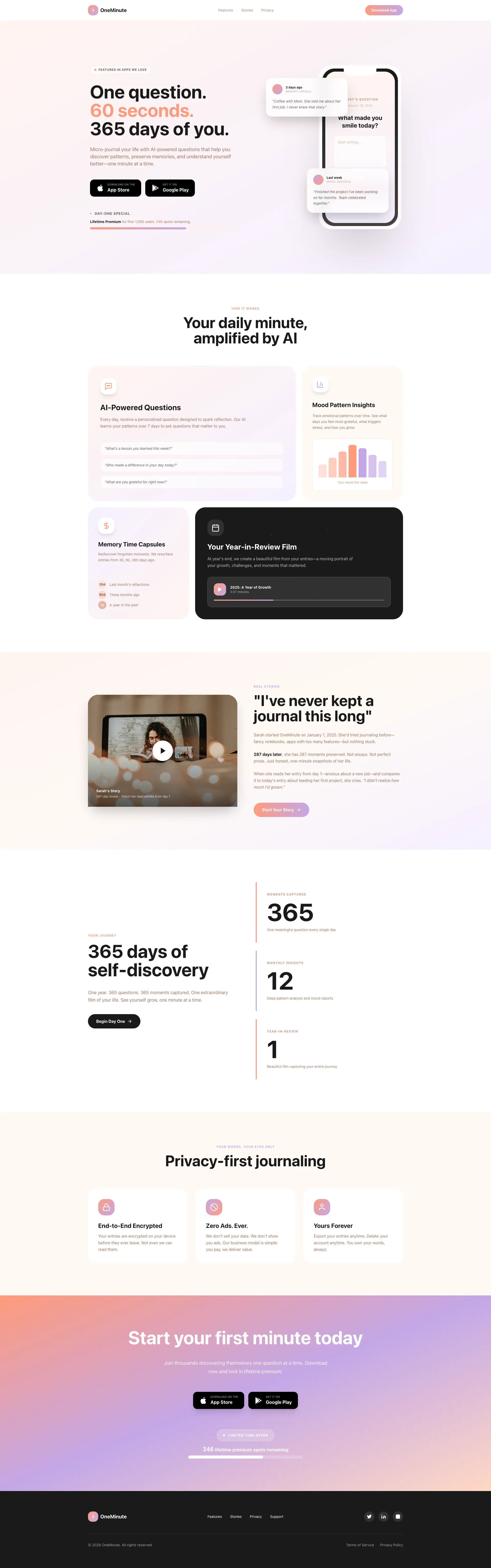 OneMinute Journal